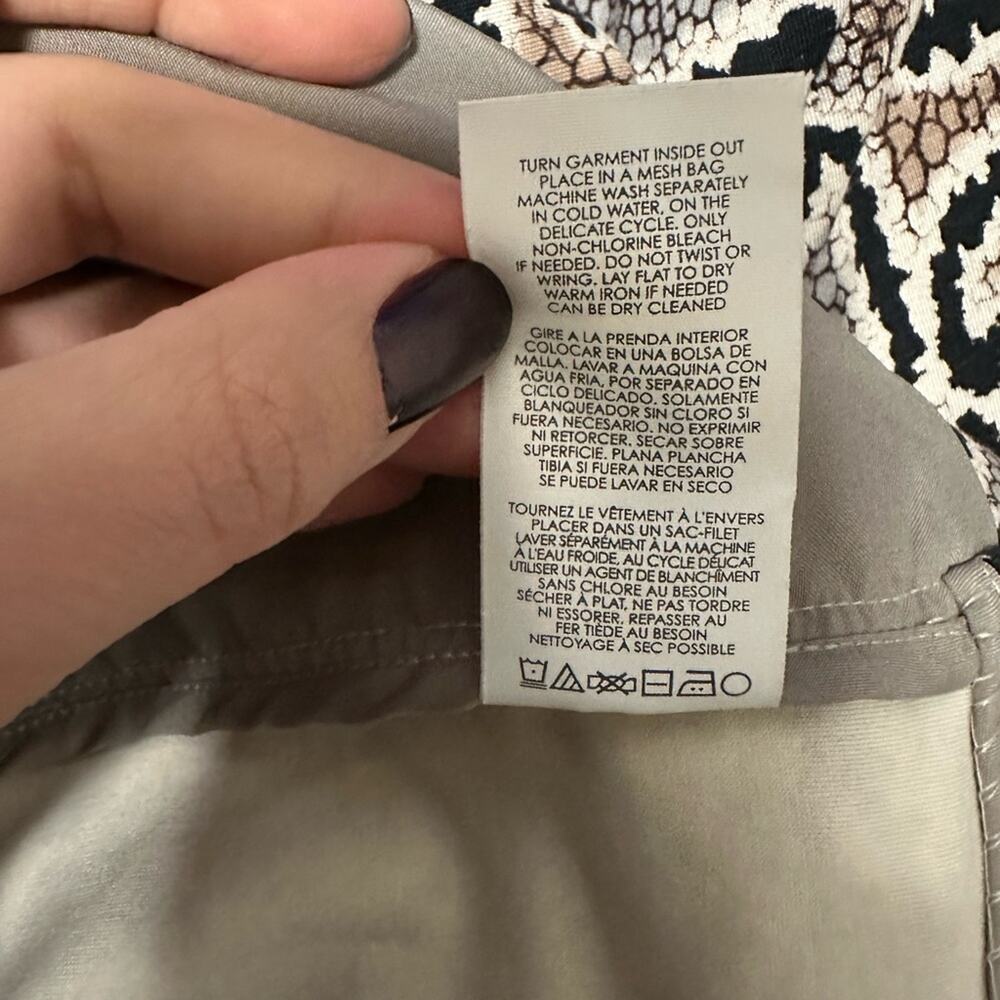 Cabi #3733 Python Blazer Snake Print Tan Gray Jac… - image 4